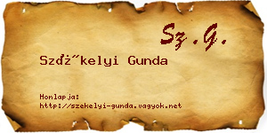 Székelyi Gunda névjegykártya